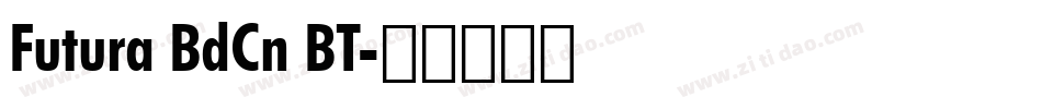 Futura BdCn BT字体转换